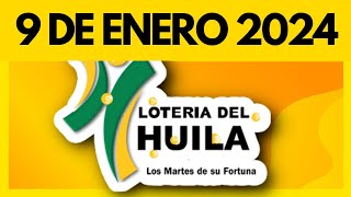 Resultado de LOTERIA del HUILA del martes 9 de ENERO de 2024 💫✅💰 [upl. by Yretsym]