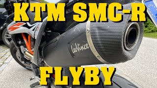 KTM SMCR 690 Euro 4 LeoVince Nero Flyby 4k Ultra RAW Sound [upl. by Yejus]