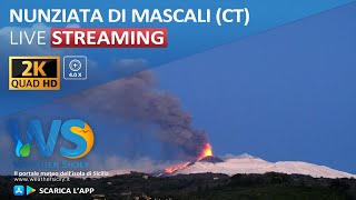 🔴 Nunziata di Mascali live webcam  Panoramica Etna est [upl. by Francisca]