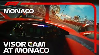 Visor Cam At Monaco With Charles Leclerc  2022 Monaco Grand Prix [upl. by Ehrlich]