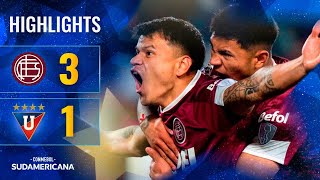 LANÚS vs LDU  HIGHLIGHTS  CONMEBOL SUDAMERICANA 2024 [upl. by Aleras426]