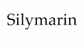 How to Pronounce Silymarin [upl. by Cis332]