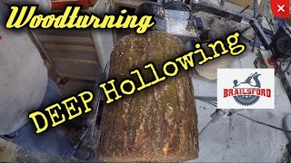 Woodturning Deep Hollowing Maple Log Milk Jug Part 1 [upl. by Hugh885]