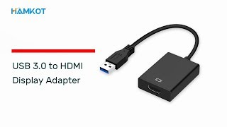 USB 30 to HDMI Display Video Adapter for MultiMonitors Connect Laptop to Monitor Using USB [upl. by Krell563]