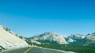 Tioga Pass Road scenic drive passing through Arch Rock Entrance of Yosemite National Park Ca today [upl. by Fatimah]