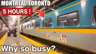 🇨🇦 Riding on Canadas MOST POPULAR Train  VIA Rail The Corridor Business Class Montreal→Toronto [upl. by Klemens]