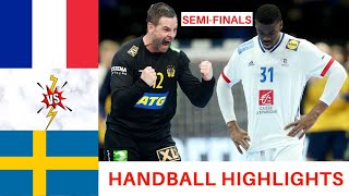 handball highlights France vs Sweden Semi Finals Mens EHF EURO 2022 [upl. by Chaves]