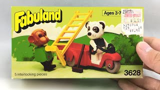 LEGO Fabuland Perry Panda and Chester Chimp set review 1981 set 3628 [upl. by Aleka]