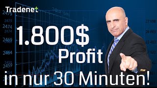 Online Aktienhandel  1800 in 30 Minuten Day Trading [upl. by Collin]