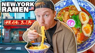 New York Ramen Tour  auf der Suche nach den leckersten Nudeln der Stadt 🇺🇸 [upl. by Nosyk991]