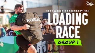 LOADING RACE Group 1  2023 Worlds Strongest Man [upl. by Ryter]