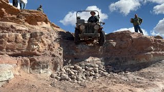 Willys Flatfender Jeeps Take on Behind the Rocks during Easter Jeep Safari 2024 [upl. by Eiromem]