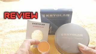 Kryolan Translucent Powder and Supracolor Review  Kryolan Product review  DIY with RJ [upl. by Fleeta]