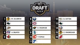 2024 NHL MOCK DRAFT [upl. by Ahsitahs]