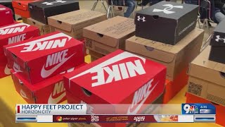 75 Clint ISD students get new shoes as early holiday gift [upl. by Akerboom]