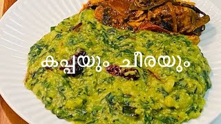 കപ്പയും ചീരയും സൂപ്പർ ടേസ്റ്റിൽ I Kerala style Kappa and Cheera I Bee Vlogz [upl. by Htidirem995]