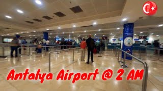 Antalya International Airport Terminal 1 at 2 AM Autumn 2022 [upl. by Dunkin749]