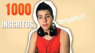 1000 INSCRITOS  AGRADECIMENTOS [upl. by Mauchi]