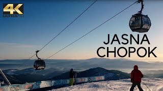 Jasna Chopok Nízke Tatry 2017 I 4K skiing Slovensko Słowacja Slovakia trip [upl. by Nnylirret]