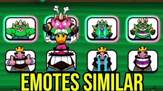 EMOTES DE CLASH ROYALE CON EL MISMO GESTO [upl. by Annemarie]