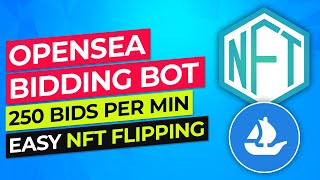 Opensea Bidding amp Offer Bot  NFT Handshake Online Dashboard Showcase Over 250 bids per minute [upl. by Jerrylee388]