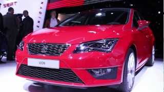 Seat Leon  Paris Motor Show 2012  XCAR [upl. by Tillo]