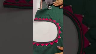 Back Side Neck Easy Design fashion design foryou kurtidesign new cuttingskills shorts diy [upl. by Afatsuom154]