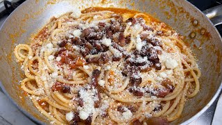 bucatini all’amatriciana con pomodoro san marzano i segreti della ricetta tradizionale 😋 [upl. by Alviani]