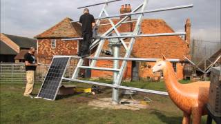 Deger Solar Tracker Installation by Greenman Solar Kent [upl. by Edlin]