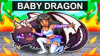 Saving a BABY DRAGON in Roblox [upl. by Nitsugua]