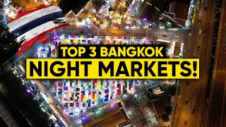 The BEST Night Markets in BANGKOK [upl. by Anyg]