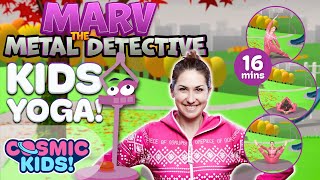 Marv The Metal Detective  A Cosmic Kids Yoga Adventure [upl. by Letsyrk]