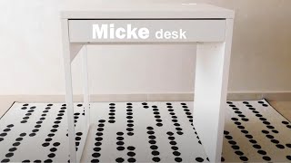 MICKE Desk white IKEA assembly guide [upl. by Thea]