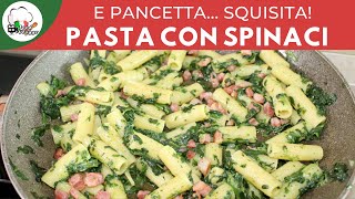 Pasta spinaci e pancetta croccante  Carlo Gaiano [upl. by Gherlein]