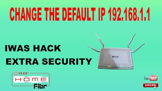 How to change PLDT fiber modem default gateway IP [upl. by Ayanaj]