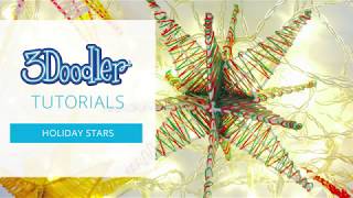 3D Pen Tutorial  Amazing HOLIDAY STAR Decorations [upl. by Asyar]