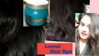 Loreal Paris Hair Spa Review  Deep Nourishing Cream Bath  Smooth and Silky Hair [upl. by Aicilav]