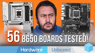 56 AMD B650 Boards Tested VRM Thermals [upl. by Enirehtahc]