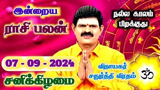 07092024  Indraya Rasi Palan  இன்றைய ராசி பலன்  Today Rasi Palan  Rasi Palan Today Tamil [upl. by Fasta178]