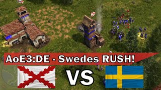 AoE3DE How to hold a Swedes RUSH with Spanish [upl. by Tu]