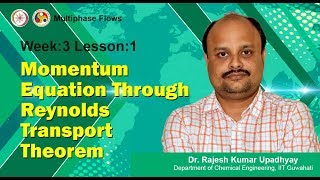 Lecture 7 Momentum Equation through Reynolds Transport Theorem [upl. by Ire]