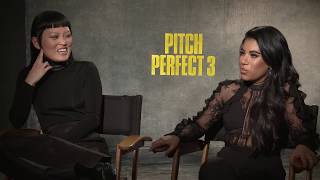 PITCH PERFECT 3 Interview With Chrissie Fit amp Hana Mae Lee [upl. by Radborne]