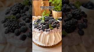 Beza pavlova z owocami leśnymi😋 beza pavlova cake [upl. by Chladek]