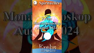 Krebs SPIRITUALITÄT ✨ Horoskop August 2024 [upl. by Kalagher]