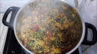 How To Make Egusi SoupBitterleaf Frying Method [upl. by Hadria]