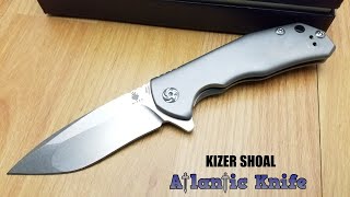 KIZER SHOAL M390 BLADE TITANIUM HANDLE POCKET KNIFE LIMITED EDITION OF 200  3469A1 [upl. by Hctim]