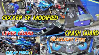 Gixxer SF Fully Modified 😍  Gixxer SF 150 Modified in Cheap Price  Crash Guard for Gixxer SF 150 ✅ [upl. by Bennet]