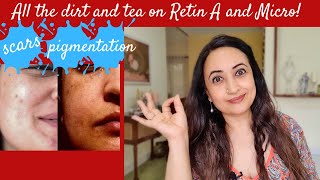 Retin A Micro Gel Vs Tretinoin Cream Retin ARetino For Acne Scars Acne Pigmentation Anti Aging [upl. by Braden]