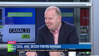 Jurnal de business la Canal 33 cu Alexandru Catalan si Octavian Badescu [upl. by Anelrad]