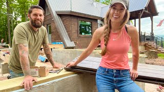 Building Onto The Back  AFrame Cabin Addition Build [upl. by Odele]